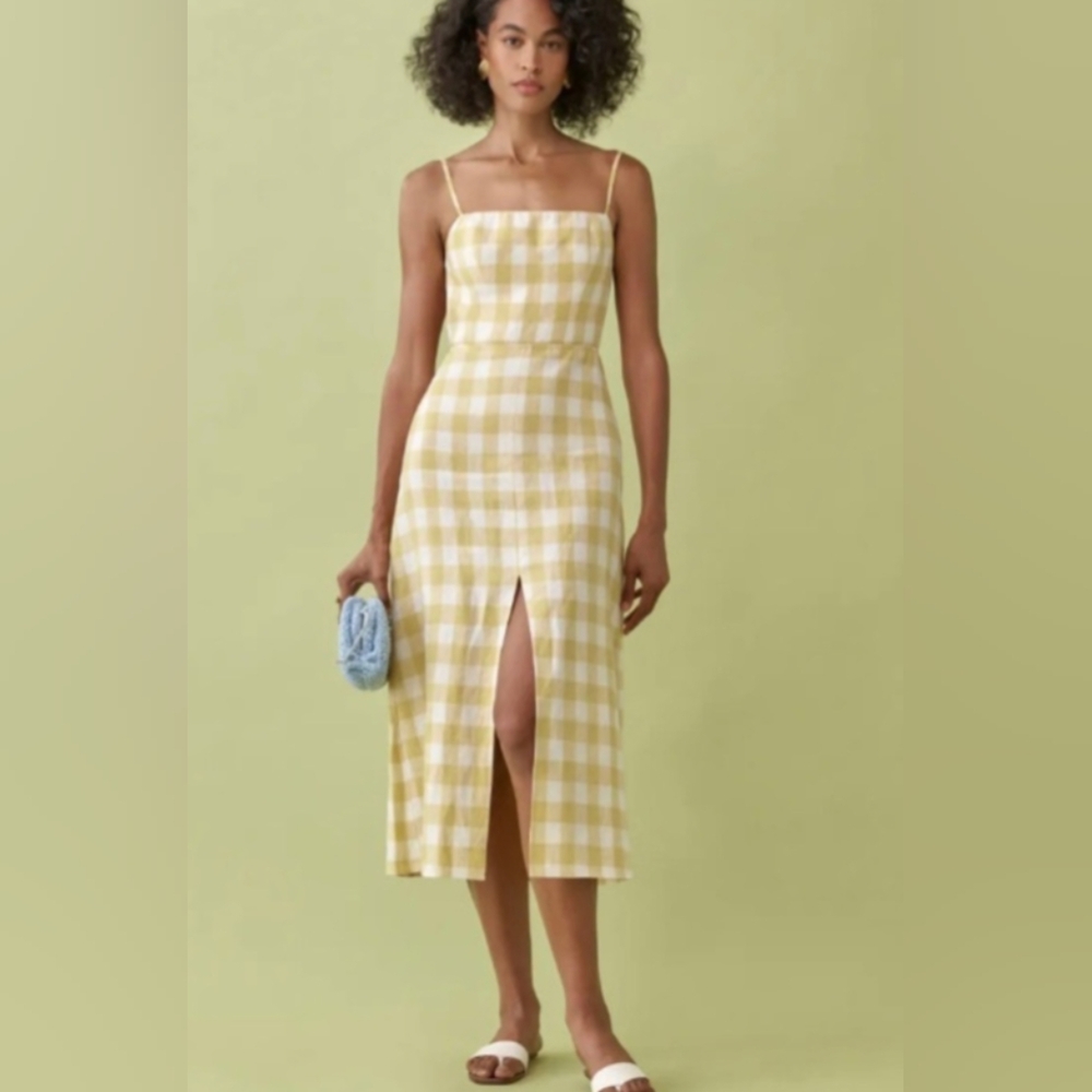 Reformation Nia Linen Dress - Size 6